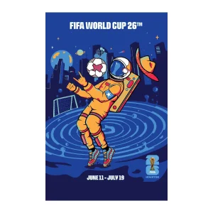 2026 WORLD CUP HOUSTON HOST CITY POSTER