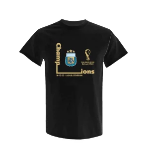 2022 WORLD CUP WINNERS T-SHIRT BLACK - MEN'S